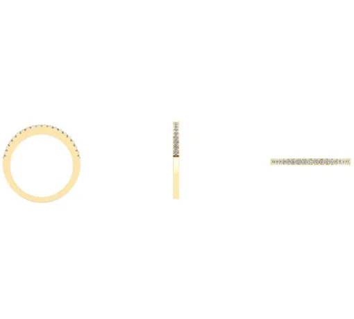 14 Karat Guld Ring fra Henrik Ørsnes Design med Diamanter 0,20 Carat W/SI