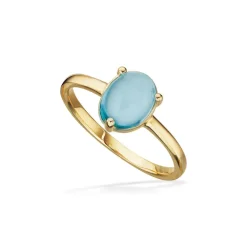 8 Karat Guld Ring fra Scrouples med Topas 714043