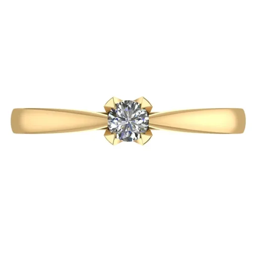 14 Karat Guld Ring fra Smykkekæden med Brillant 0,40 Carat W/SI
