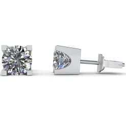 14 Karat Hvidguld Øreringe fra Henrik Ørsnes Design med Brillanter 1,00 Carat TW/SI