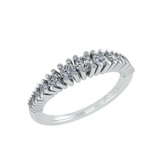 14 Karat Hvidguld Ring fra Smykkekæden med Brillanter 0,32 Carat TW/SI