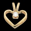 Kleopatra Hjerte Vedhæng 0,15 ct. i 14 Karat Guld fra Scrouples