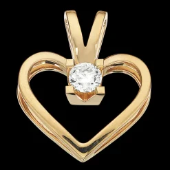Kleopatra Hjerte Vedhæng 0,20 ct. i 14 Karat Guld fra Scrouples