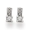 Kleopatra Queen Ørestikker 0,13 ct. i 14 Karat Hvidguld fra Scrouples