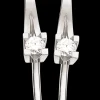 Kleopatra Øreringe 0,10 ct. i 14 Karat Hvidguld fra Scrouples