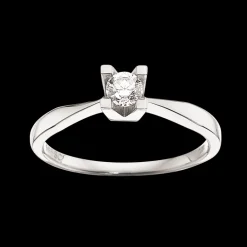 Kleopatra Ring 0,20 ct. i 14 Karat Hvidguld fra Scrouples