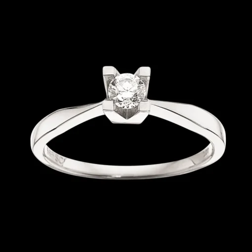 Kleopatra Ring 0,20 ct. i 14 Karat Hvidguld fra Scrouples
