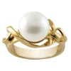 14KT.RING M.HVID PERLE 10MM