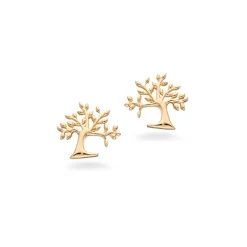 Livets Træ 8 Karat Guld Øreringe fra Scrouples 121393