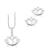 Lotus Blomst Sterling Sølv Smykkesæt fra Scrouples