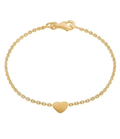 Love Heart Forgyldt Sølv Armbånd fra Frk. Lisberg