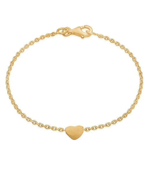 Love Heart Forgyldt Sølv Armbånd fra Frk. Lisberg