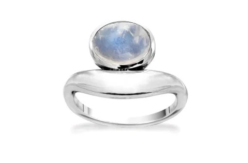 Marble Blue Sterling Sølv Ring fra Rabinovich med Månesten