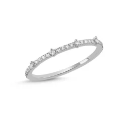 Noelle 14 Karat Hvidguld Ring fra Nuran med Brillanter 0,18 Carat W/SI