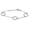 Nordahl Andersen Flad Cirkel Sterling Sølv Armbånd