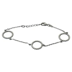 Nordahl Andersen Flad Cirkel Sterling Sølv Armbånd