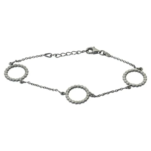 Nordahl Andersen Flad Cirkel Sterling Sølv Armbånd