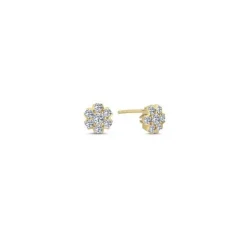 Nuran Fleur 14 Karat Guld Ørestikker med Diamanter 0,58 Carat W/SI