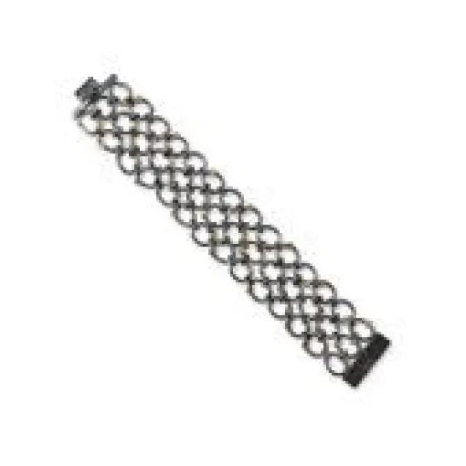 Orion Armor Slim Sterling Sølv Armbånd fra By Birdie med 14 Karat Guld