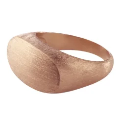 Oval Statement Rosaforgyldt Sølv Ring fra Pernille Corydon