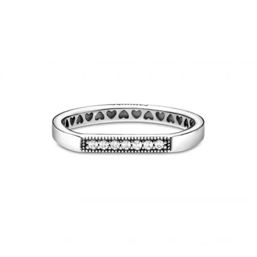 Pandora Logo Ring i Sterling Sølv 199041C01