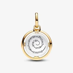 Pandora Moments Bee Medallion Charm i Unik Metalblanding