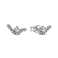 Pandora Wave Sterling Sølv Ørestikker 292544C01