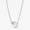 Pandora White Rose Sterling Sølv Halskæde