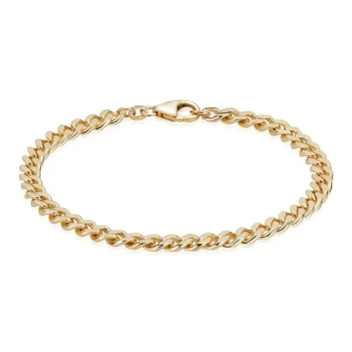 Panser Facet 14 Karat Guld Armbånd fra BNH P14145-H 1,45 mm