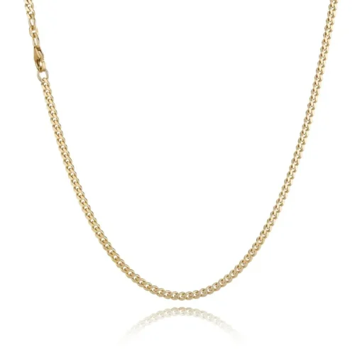 Panser Facet 14 Karat Guld Halskæde fra BNH P14085H 0,85 mm