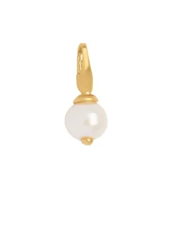 Pearl Forgyldt Metalblanding Charm fra byBiehl med Ferskvandsperle