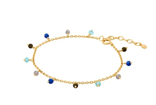 Pernille Corydon Blue Hour Forgyldt Sølv Armbånd med Sten