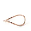 Pernille Corydon Facet Curved Ring i Rosaforgyldt Sølv