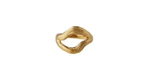 Pernille Corydon Flowing Dreams Ring i Forgyldt Sølv