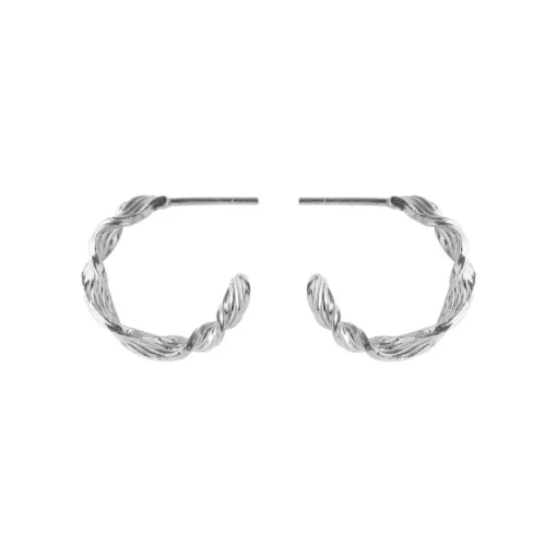 Pernille Corydon Golden Fields Dancing Wave Hoop Sterling Sølv Ørestikker