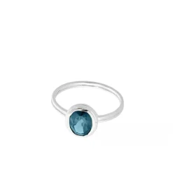 Pernille Corydon Hellir Blue Ice Sterling Sølv Ring