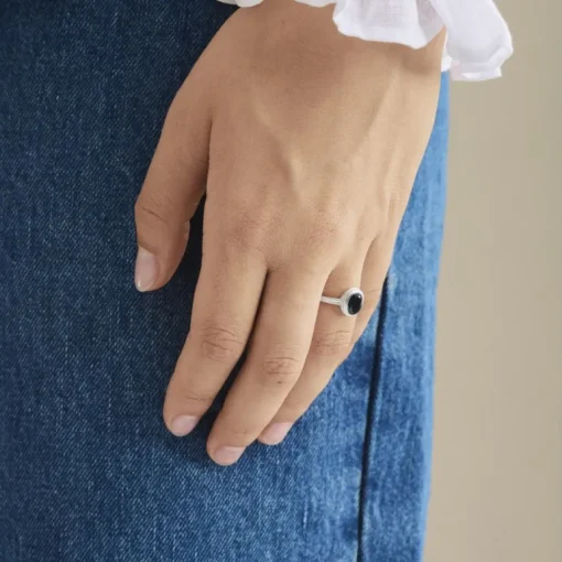 Pernille Corydon Hellir Blue Ice Sterling Sølv Ring