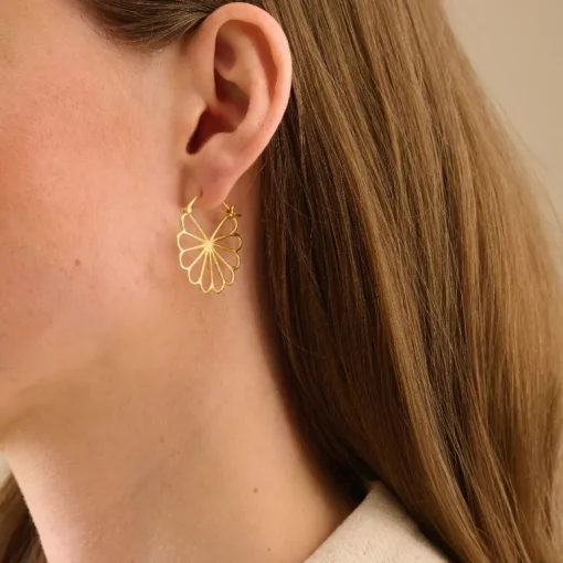 Pernille Corydon Large Bellis Earrings Øreringe i Sterling Sølv