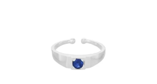 Pernille Corydon Legacy Ring i Sterling Sølv med Blå Sten