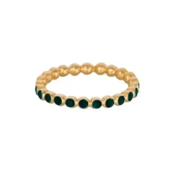 Pernille Corydon Pixel Green Forgyldt Sølv Ring R-606-GP