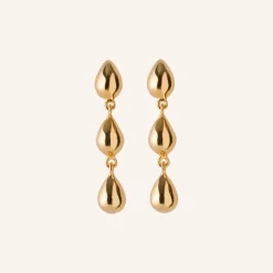 Pernille Corydon Rain Forgyldt Sølv Øreringe E-303-GP