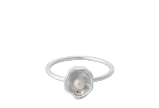 Pernille Corydon Winter Solstice Hidden Pearl Sterling Sølv Ring med Ferskvandsperle