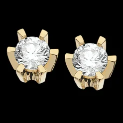 Prinsesse 14 Karat Guld Ørestikker fra Scrouples med Diamanter 0,34 Carat W/VVS