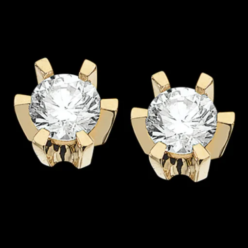 Prinsesse 14 Karat Guld Ørestikker fra Scrouples med Diamanter 0,34 Carat W/VVS