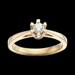 Prinsesse Ring 0,20 ct. i 14 Karat Guld fra Scrouples