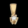 Prinsesse Vedhæng 0,06 ct. i 14 Karat Guld fra Scrouples