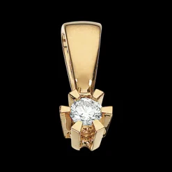 Prinsesse Vedhæng 0,06 ct. i 14 Karat Guld fra Scrouples