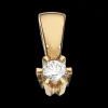 Prinsesse Vedhæng 0,09 ct. i 14 Karat Guld fra Scrouples