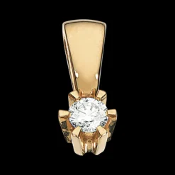 Prinsesse Vedhæng 0,09 ct. i 14 Karat Guld fra Scrouples