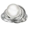 Rabinovich Magic Circles Sterling Sølv Ring med Hvid Perle